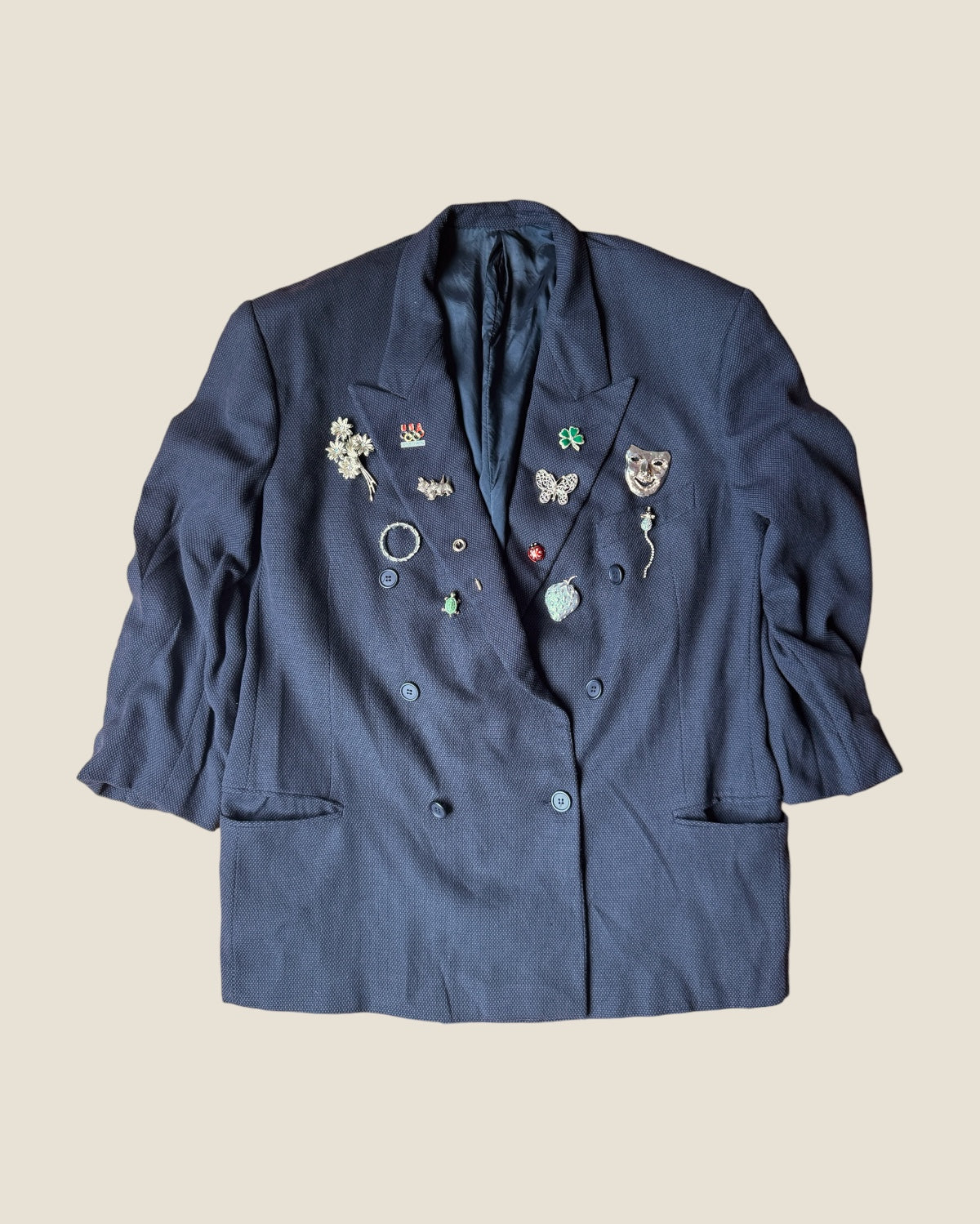 Vintage Rework Broach Armani Blazer