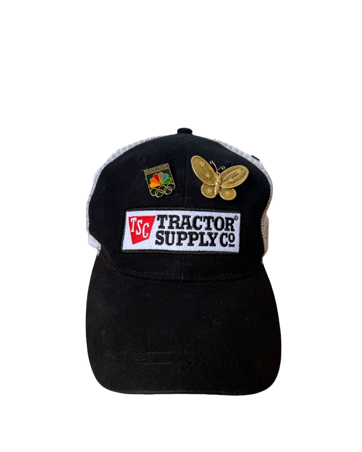 Vintage Rework Broach Tractor Trucker Hat