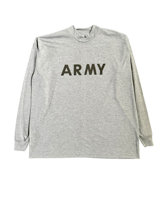 Mock Neck Army Shirt Gray (2X)