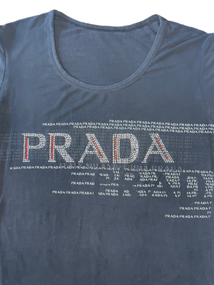 Vintage Y2K Prada Logo T-Shirt (S/M)